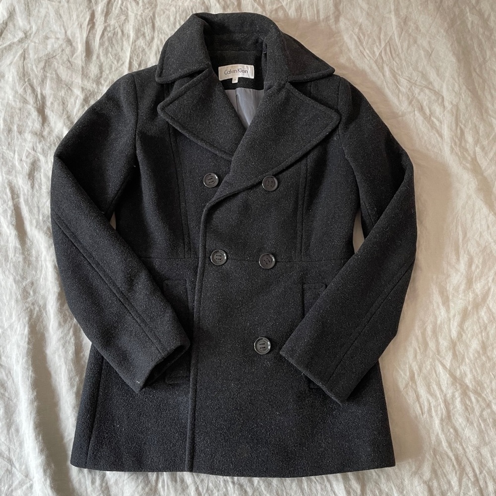 Black/gray Calvin Klein Peacoat